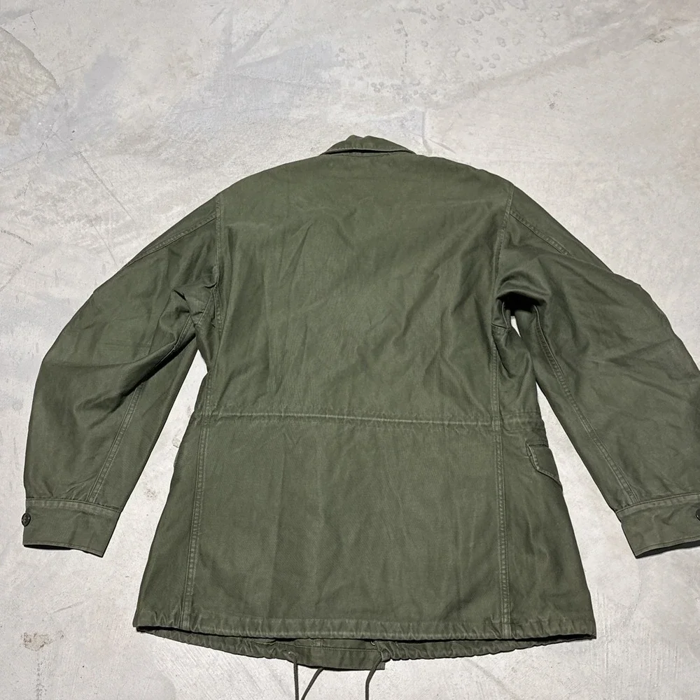VTG Vietnam War US Coat Man's Cotton Wind Resistant Sateen 9 OZ OG 107 1960s SM - Picture 11 of 15